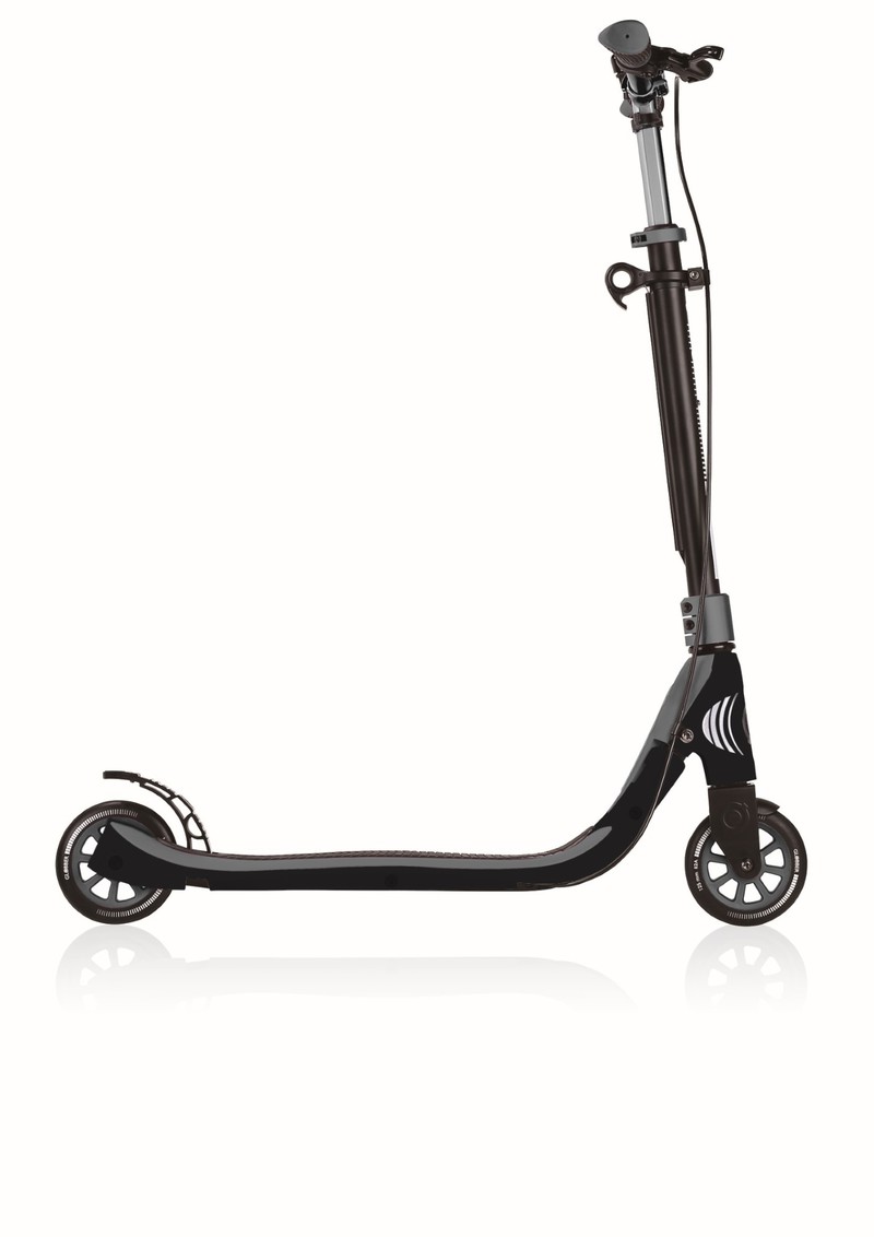 Globber One NL 125 Deluxe Titanium Charcoal Grey Foldable Scooter