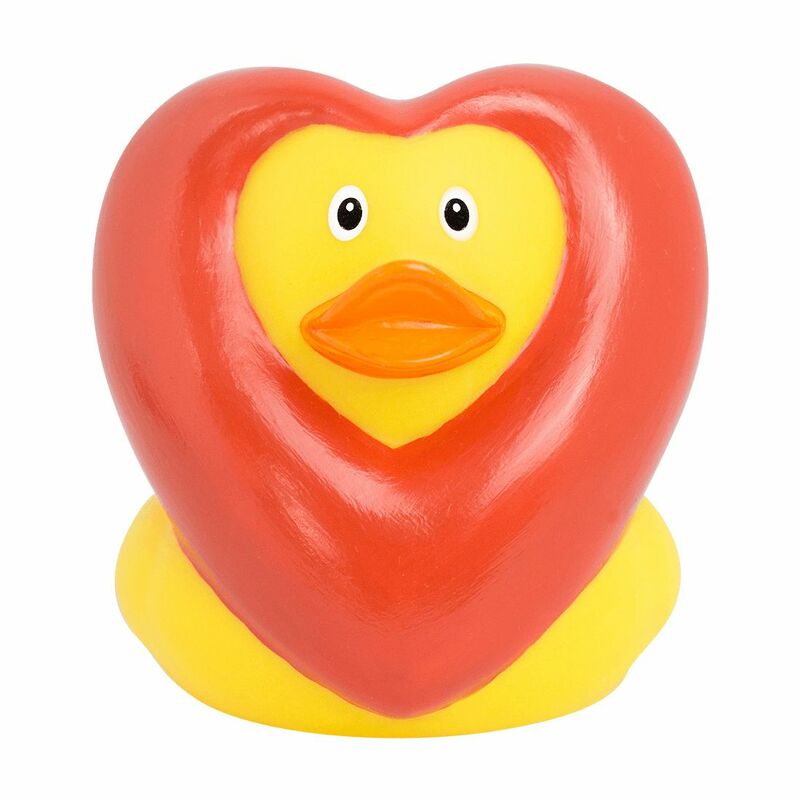 Lilalu Heart Rubber Duck