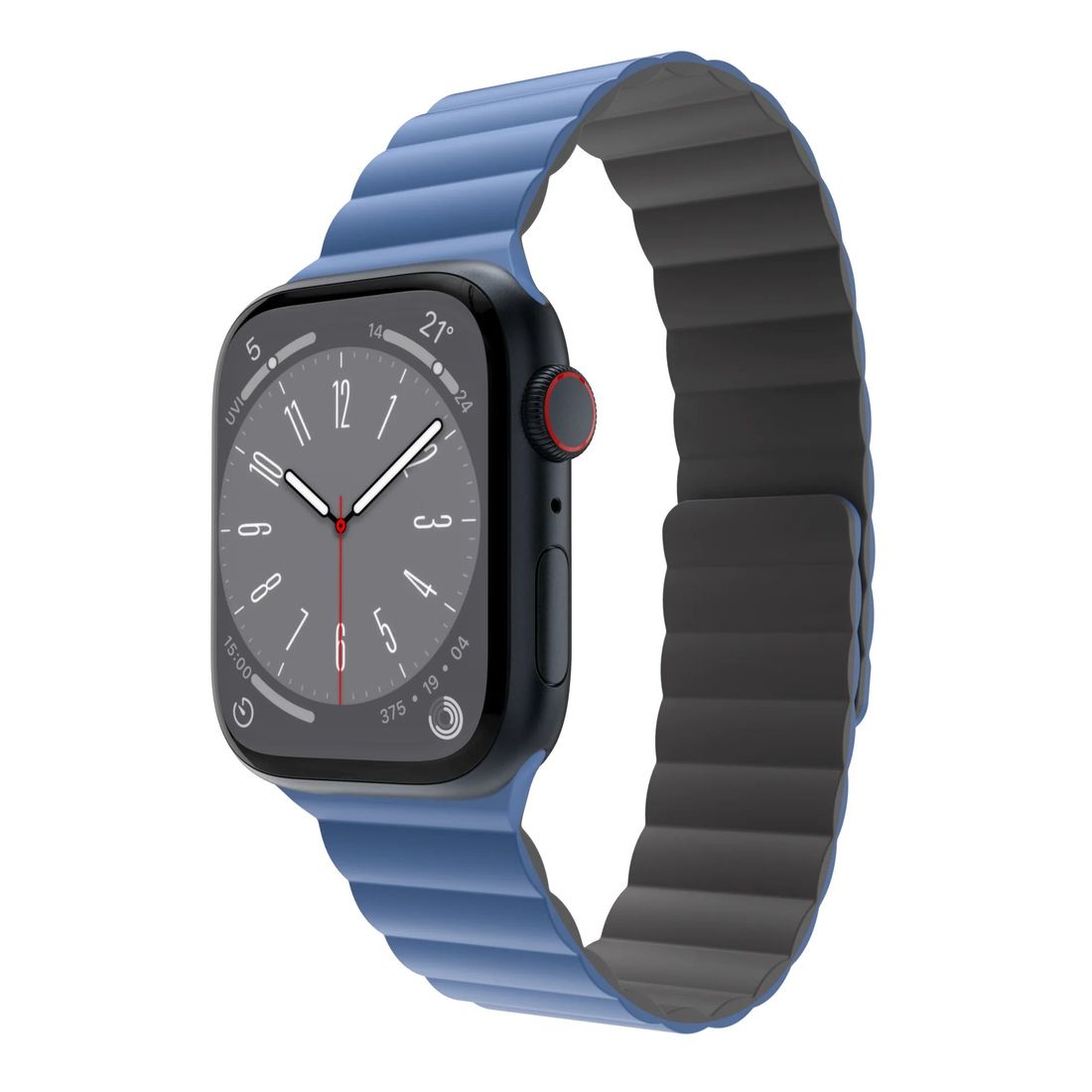 MagEasy Skin Silicone Strong Magnetic Watch Band for Apple Watch 38/40/41mm - Blue