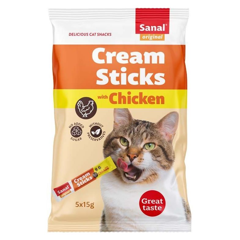 Sanal Cat Cream Sticks With Chicken 75g