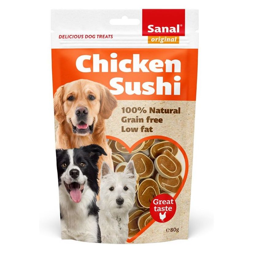 Sanal Dog Chicken Sushi 80g