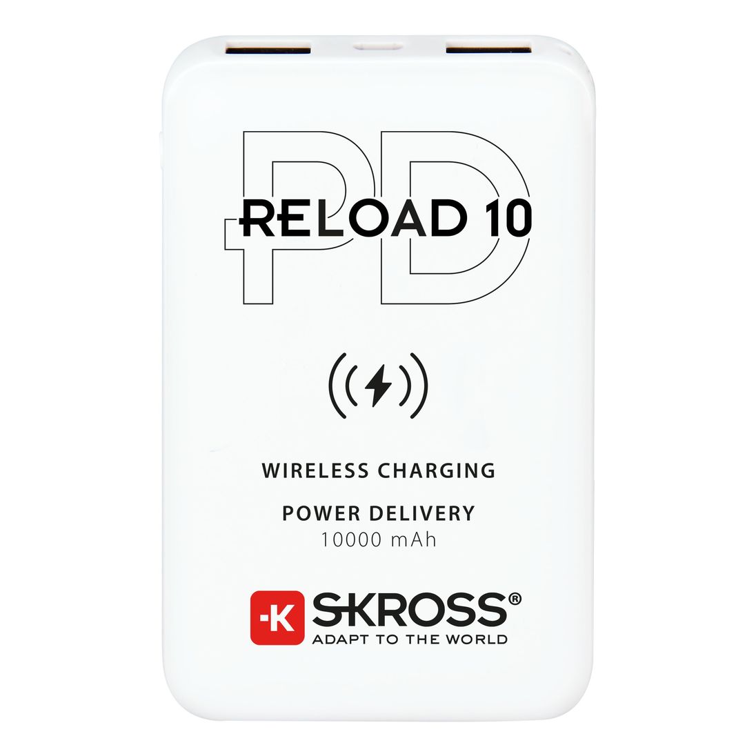 Skross Reload 10 Wireless Qi/PD Power Bank 10000mAh - White