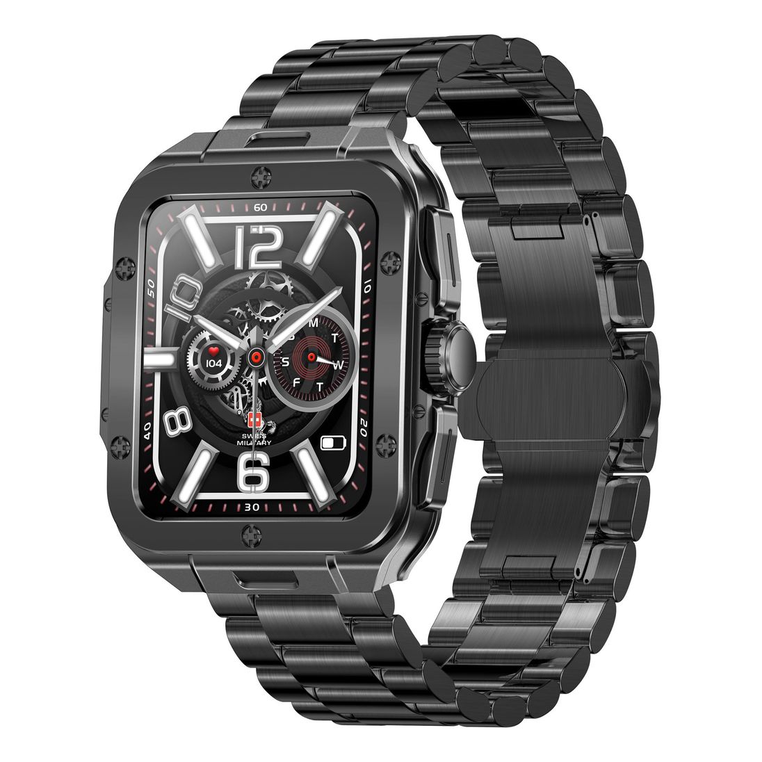 Swiss Military Alps 2 Smartwatch with Gunmetal Frame and Gun StainlessSteel Strap