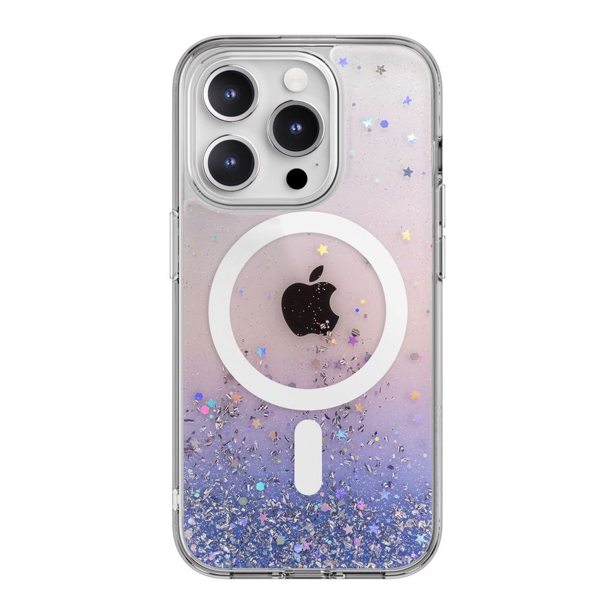 Switcheasy Starfield MagSafe Sparkling Glitter Resin Case With MagSafe For iPhone 15 Pro - Twilight