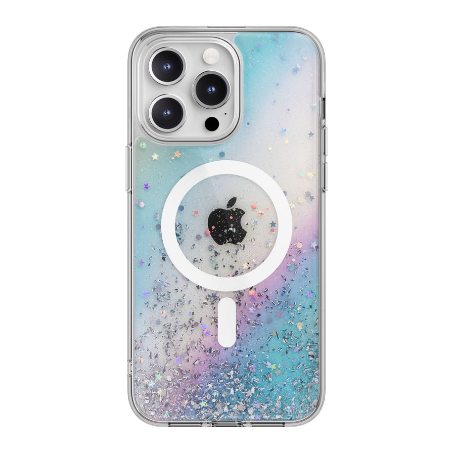 Switcheasy Starfield MagSafe Sparkling Glitter Resin Case For iPhone 15 Pro Max - Galaxy