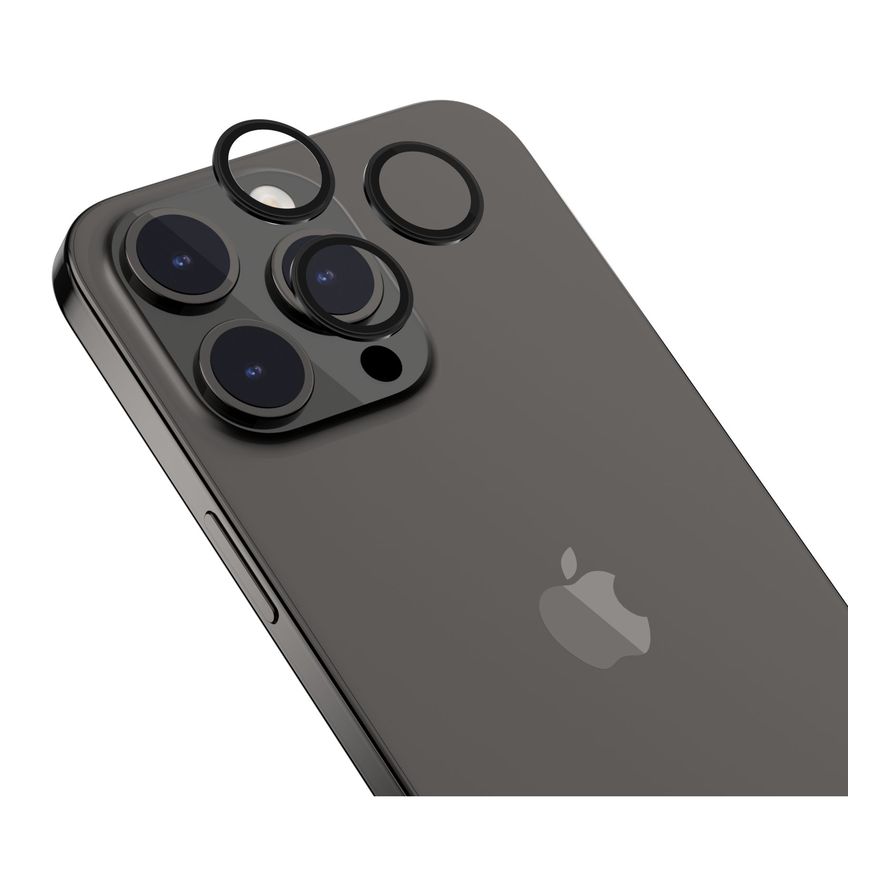 Mageasy Lenzguard Sapphire Premium Lens Protector For 2023 iPhone 15 Pro & iPhone 15 Pro Max - Black