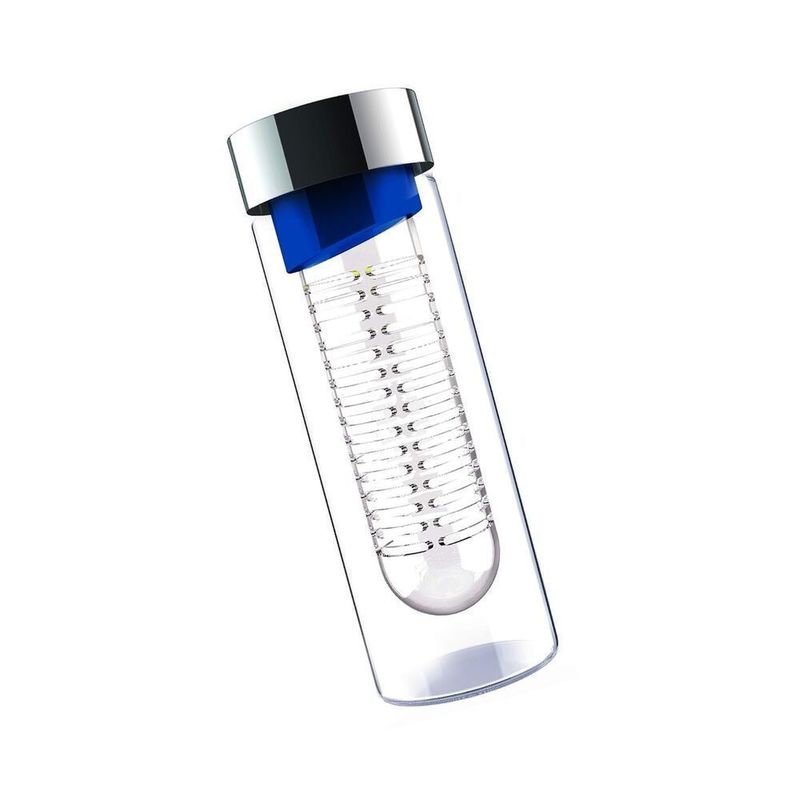 Asobu Flavour It Blue/Silver Bottle with Fruit Infuser