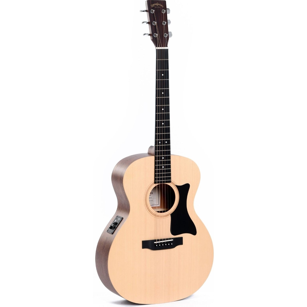 Sigma Guitars GME Grand OM-14 Fret Solid Top Sitka Spruce Semi-Acoustic Guitar - Include Softcase