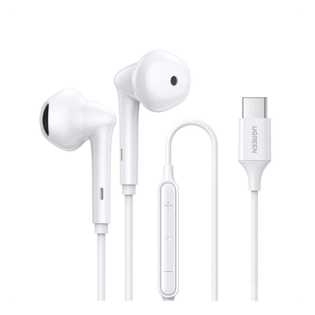 UGreen Wired Earphones with Type-C Connector - White