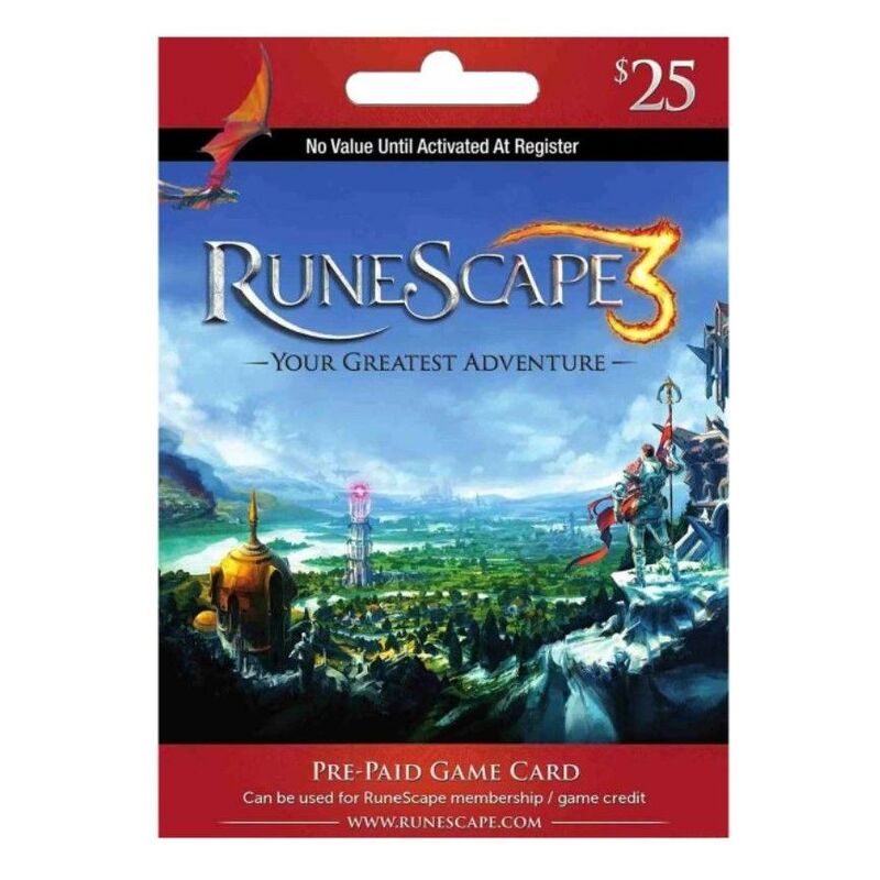 Runescape Gift Card - USD 25 (Digital Code) Runescape Gift Card - USD 25 (Digital Code)