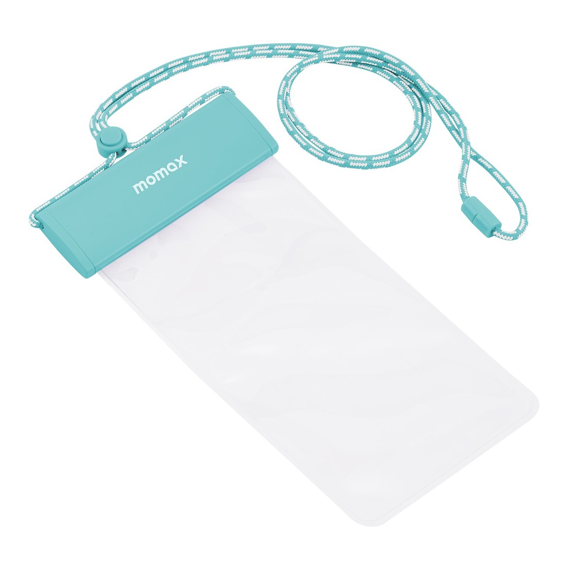 Momax Waterproof Pouch Universal With Neck Strap Lake Blue