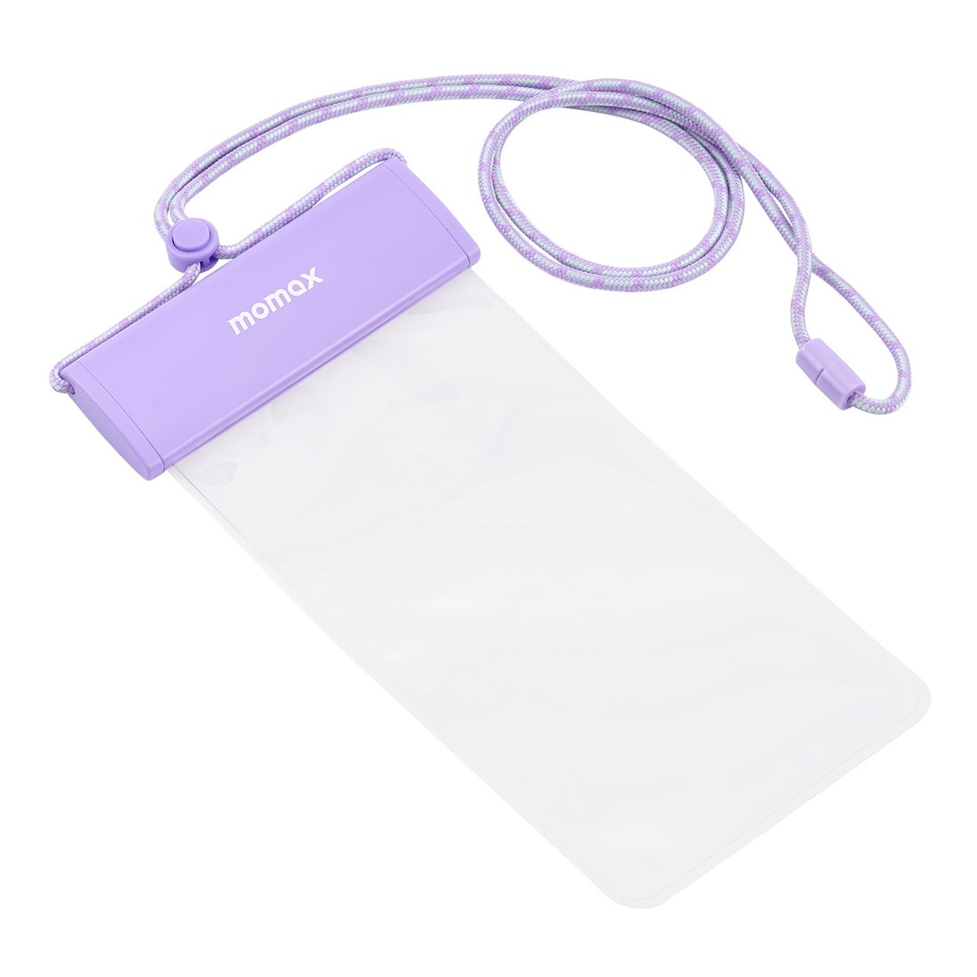 Momax Waterproof Pouch Universal With Neck Strap Purple