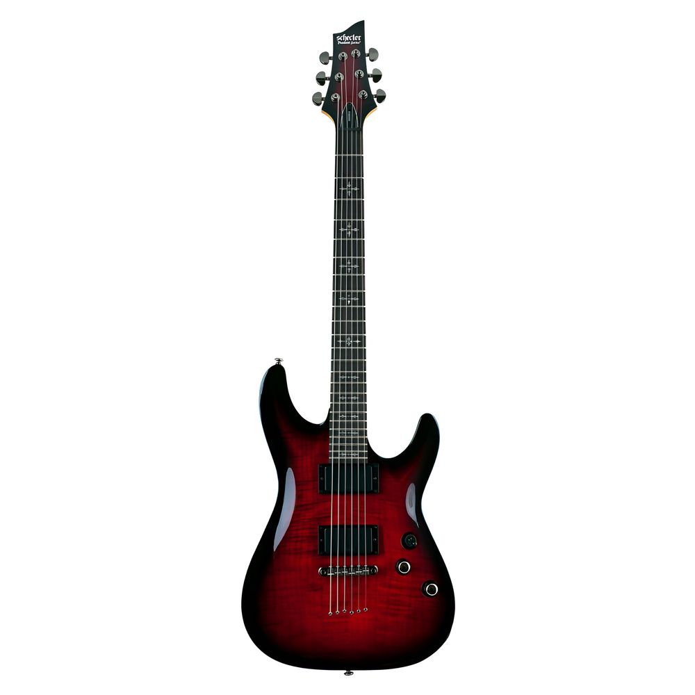 Schecter 3245 Electric Guitar Demon-6 - Crimson Red Burst