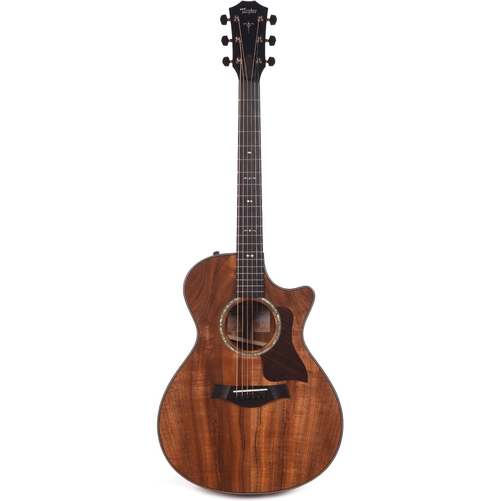 Taylor 722ce-Koa Grand Concert Hawaiian Koa V Class Bracing Acoustic-Electric Guitar Cutaway - Includes Taylor Deluxe Hardshell Brown