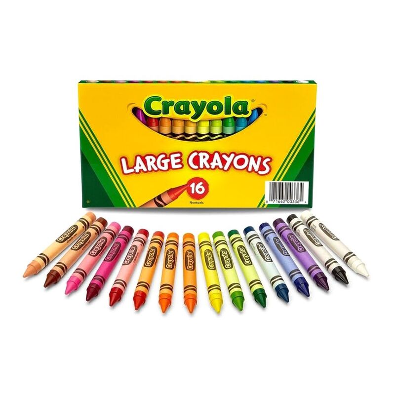 Crayola Large Size Classic Crayons (Set of 16)