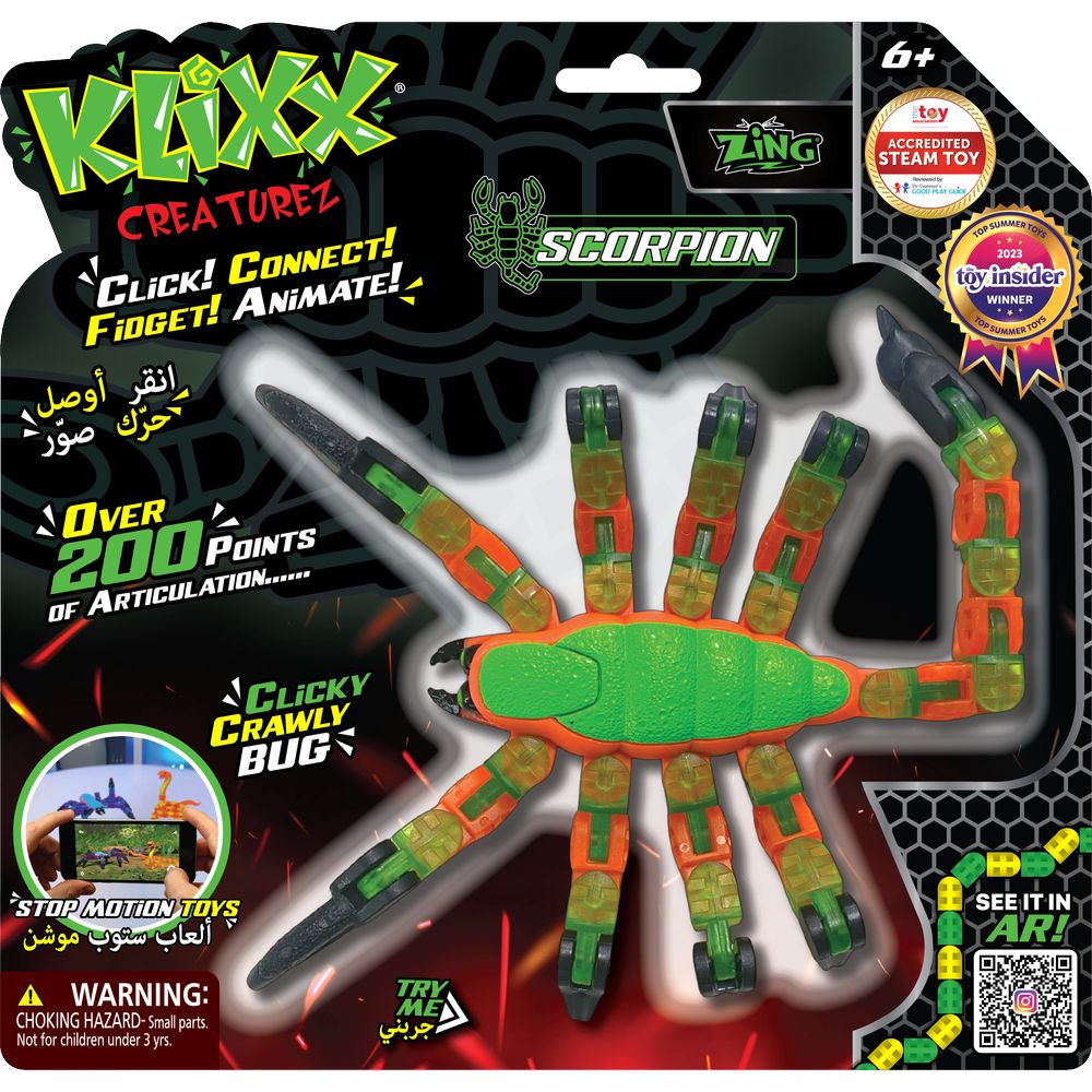 Klixx Creaturez Scorpion Kids Toy