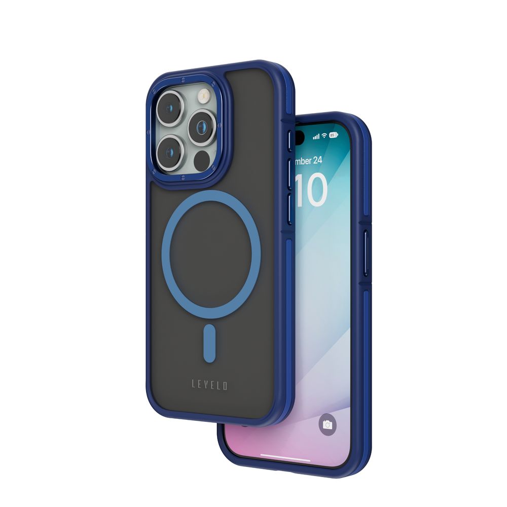 Levelo Rouge Case For iPhone 15 Pro - Blue