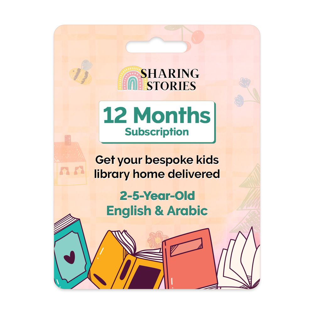 Sharing Stories - 12 Months Kids Books Subscription - Arabic & English (2 to 5 Years)