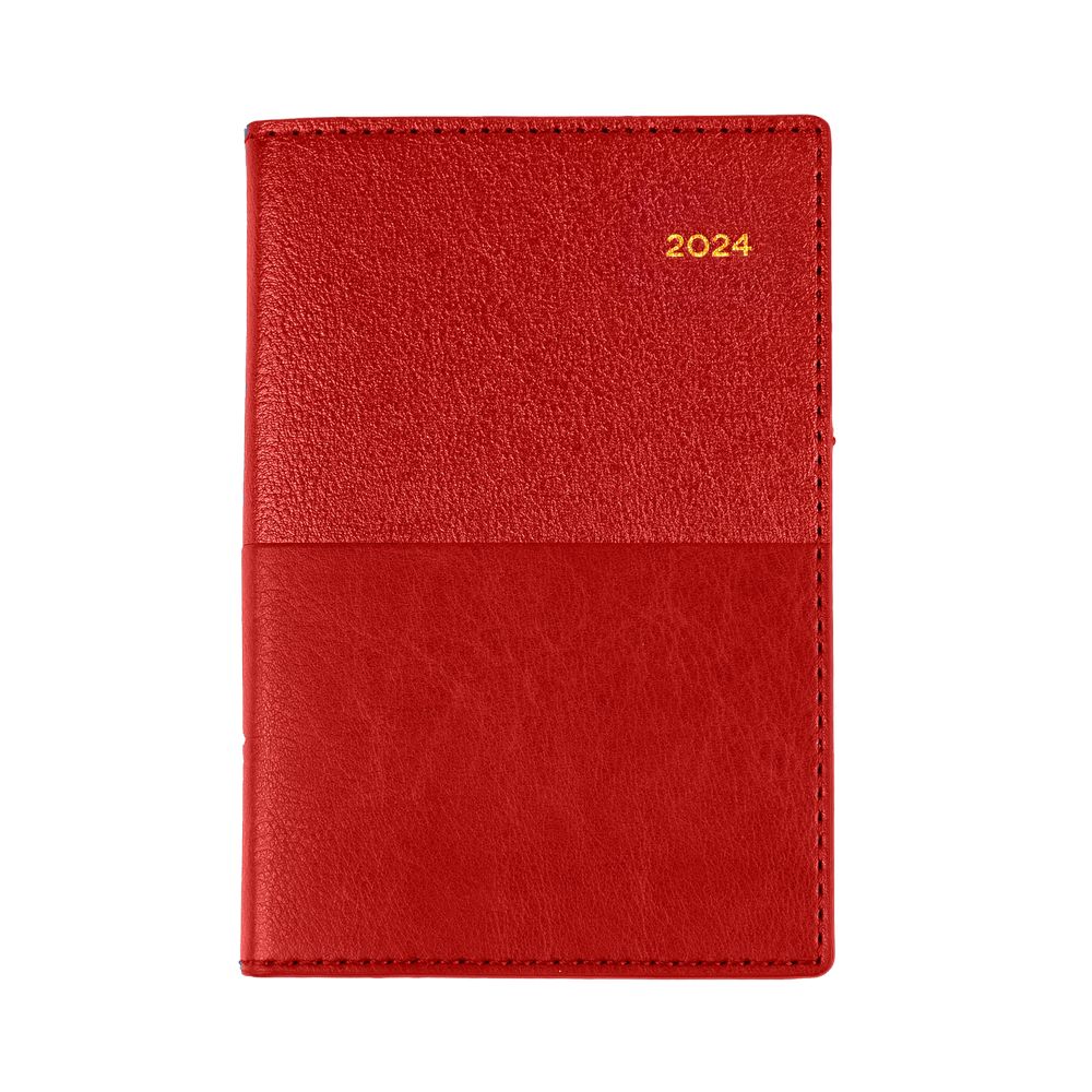 Collins Debden Valour Calendar Year 2024 Pocket Week-To-View Diary - Red
