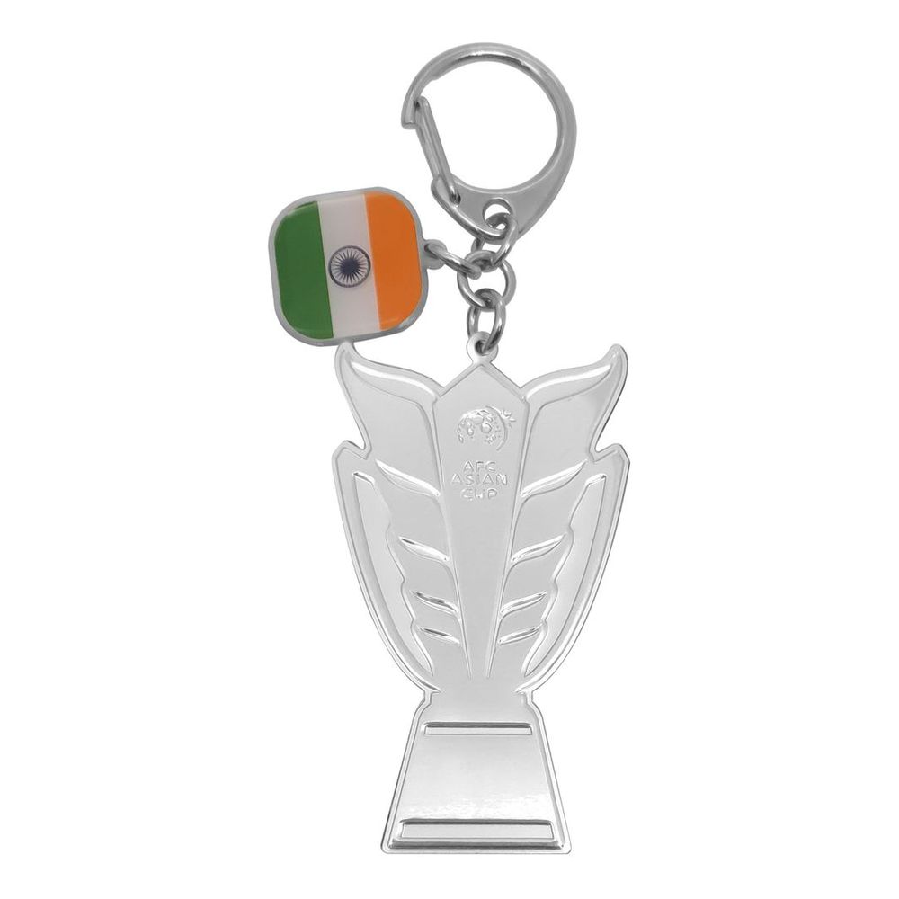 AFC Asian Cup 2023 2D Trophy Keychain with Country Flag - India