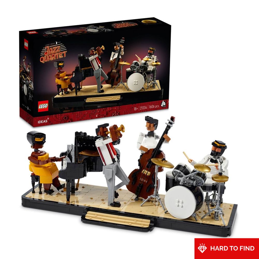 LEGO Ideas Jazz Quartet 21334 Building Kit for Music-Loving Adults (1,606 Pieces)