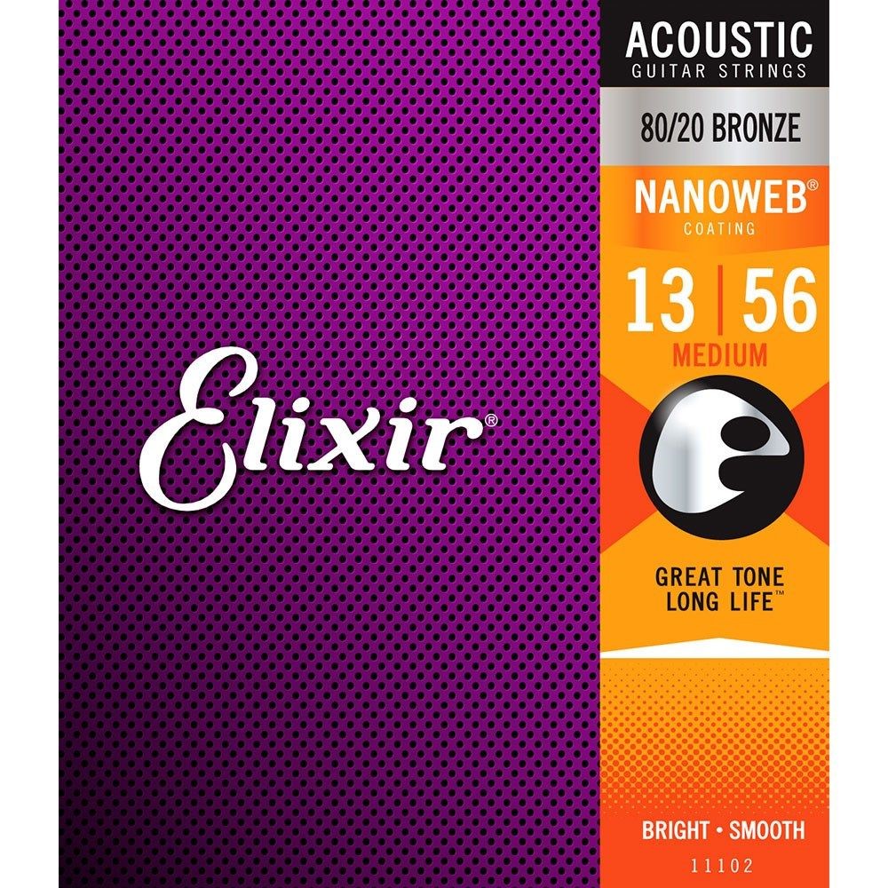 Elixir Acoustic Guitar Strings Medium Guage