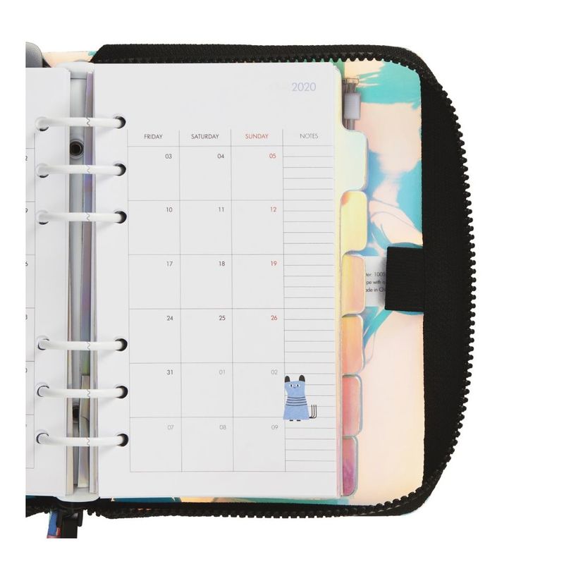 kikki.K 2020 Cute Pvc Time Planner With Zip Medium Be Kind Holographic