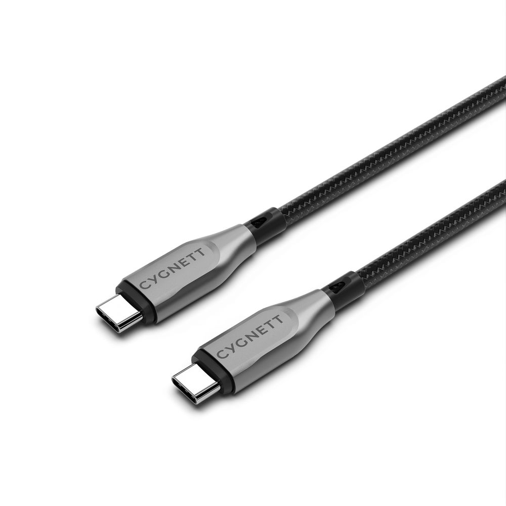 Cygnett Armoured USB-C To USB-C (USB 2.0) Cable 2m - Black