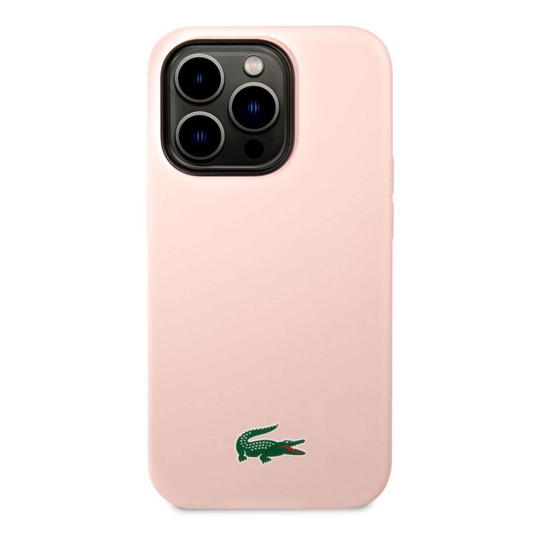 Lacoste Hard Case MagSafe Silicone Croc Logo for iPhone 15 Pro Max - Pink