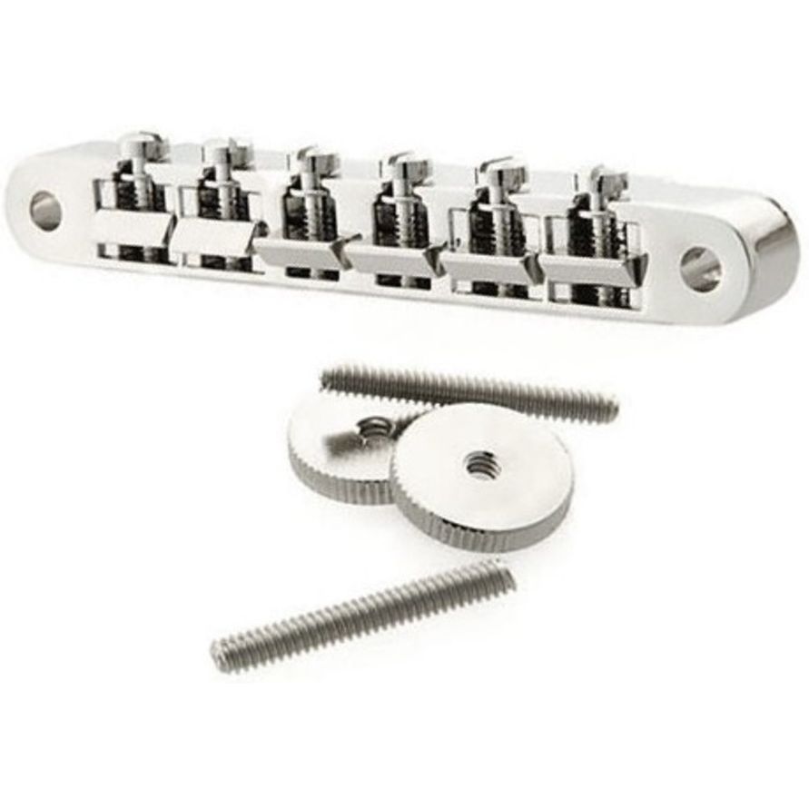 Gibson Accessories PBBR-010 ABR-1 Tune-O-Matic Bridge with Full Assembly - Chrome