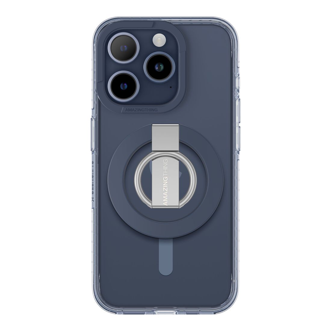 AmazingThing Titan Pro Mag Grip Drop Proof Case for iPhone 15 Pro - Dark Blue