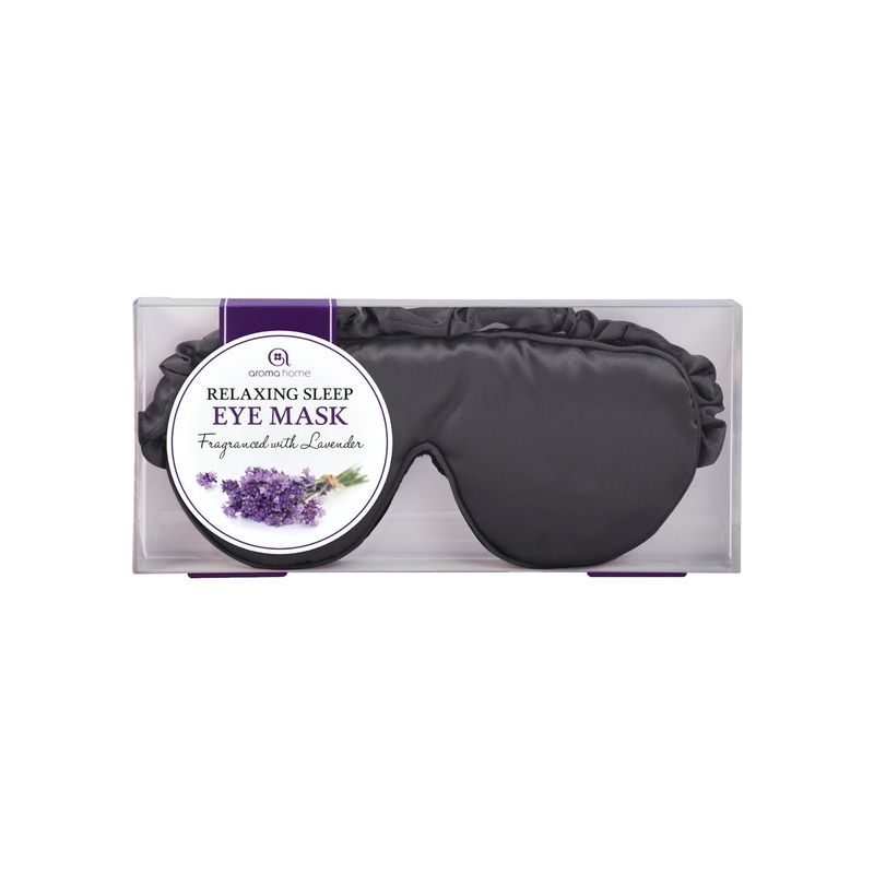 Aroma Home Plain Coloured Eye Mask Plain Black