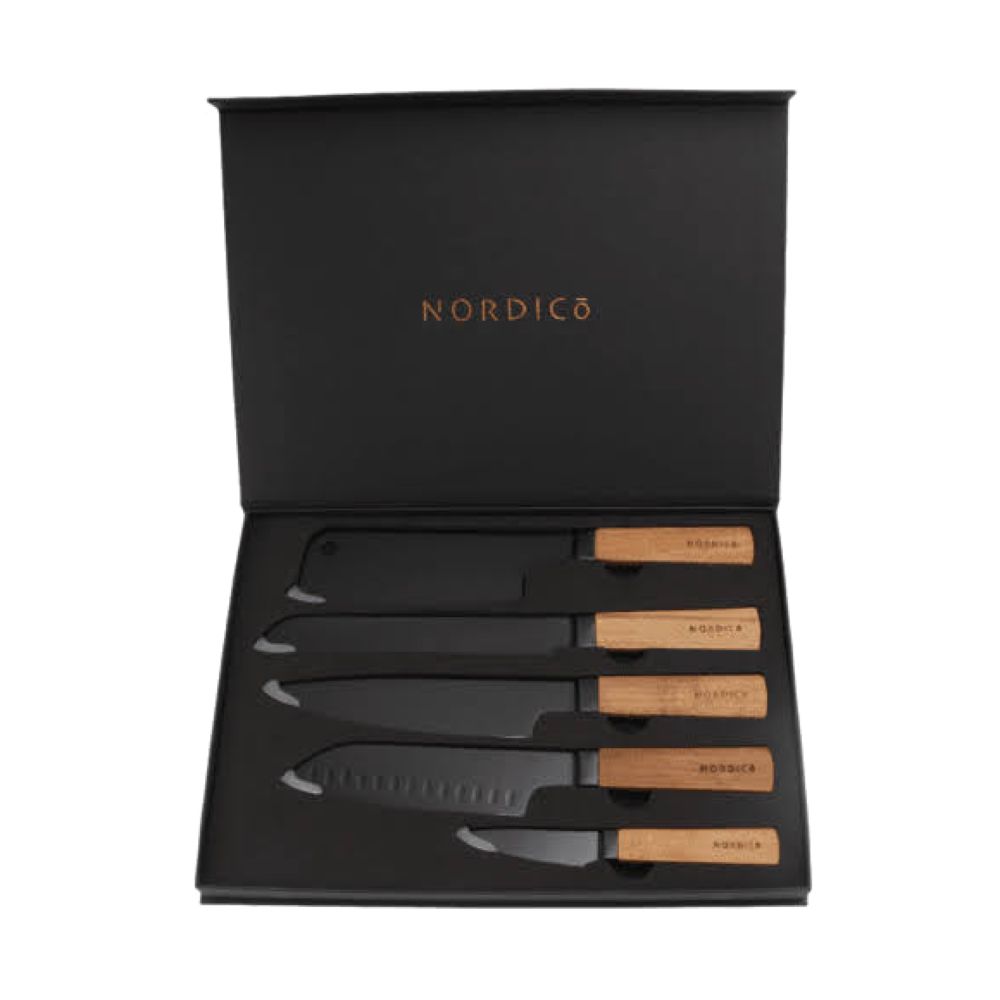 Nordico Stainless Steel Kitchen Knives (Set of 5)