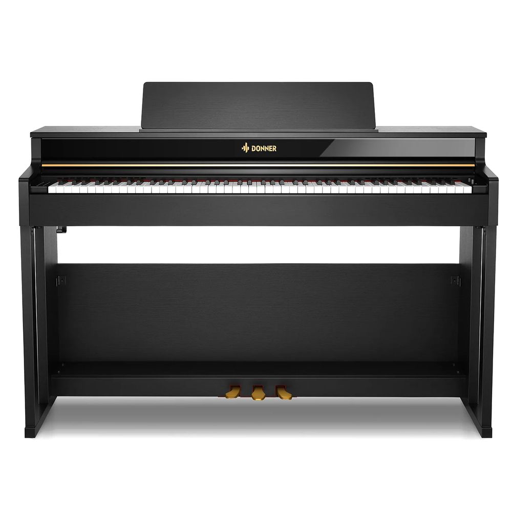 Donner DDP-400 Premium Upright Weighted 88-Key Digital Piano - Black