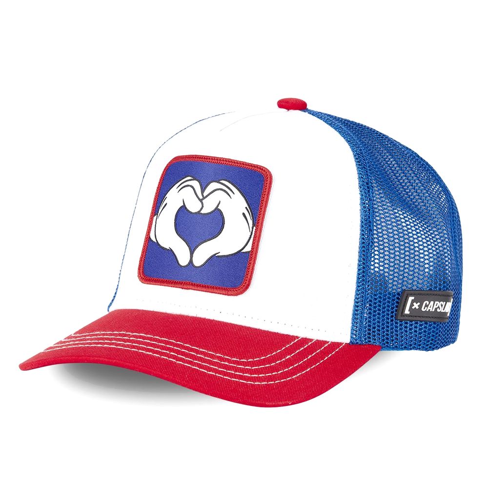 Capslab Disney Mickey Mouse Unisex Adult Trucker Cap - White/Red/Blue