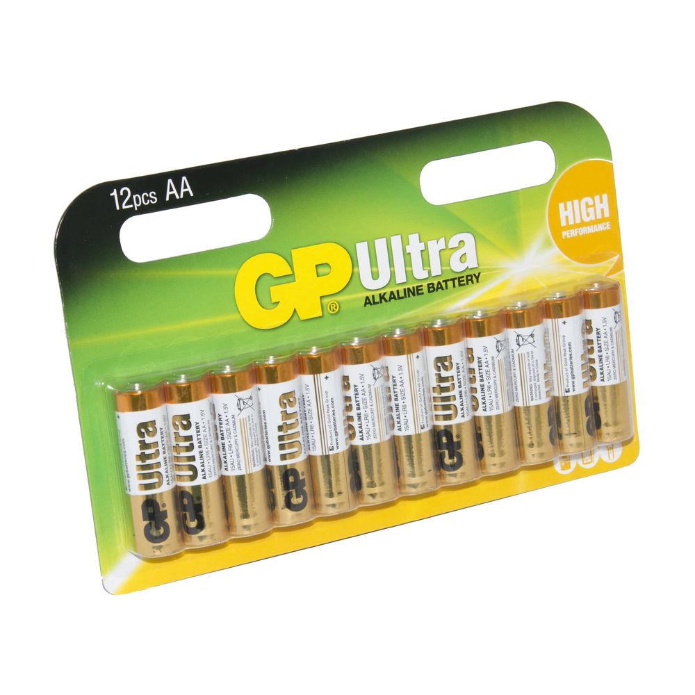 GP Batteries Ultra Alkaline AA (Pack Of 12)