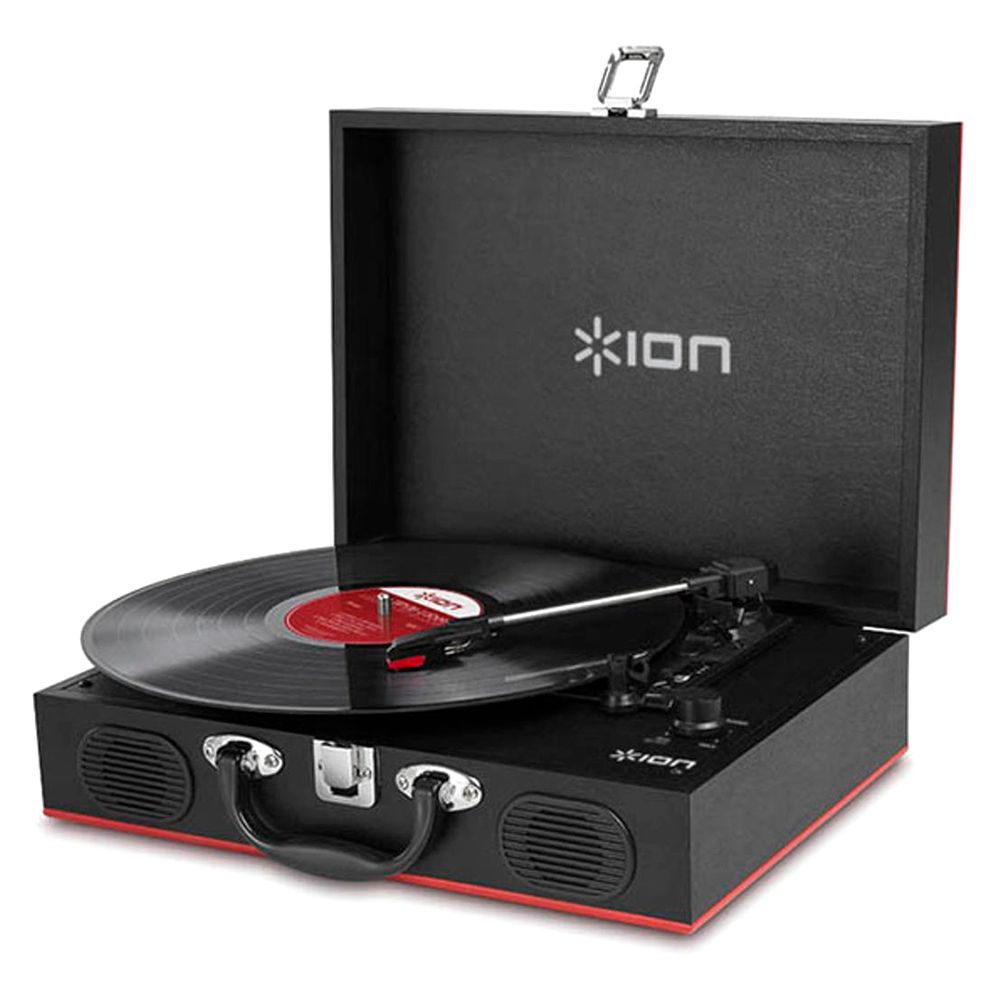 ION Vinyl Transport Portable Turntable with Built-in Speakers