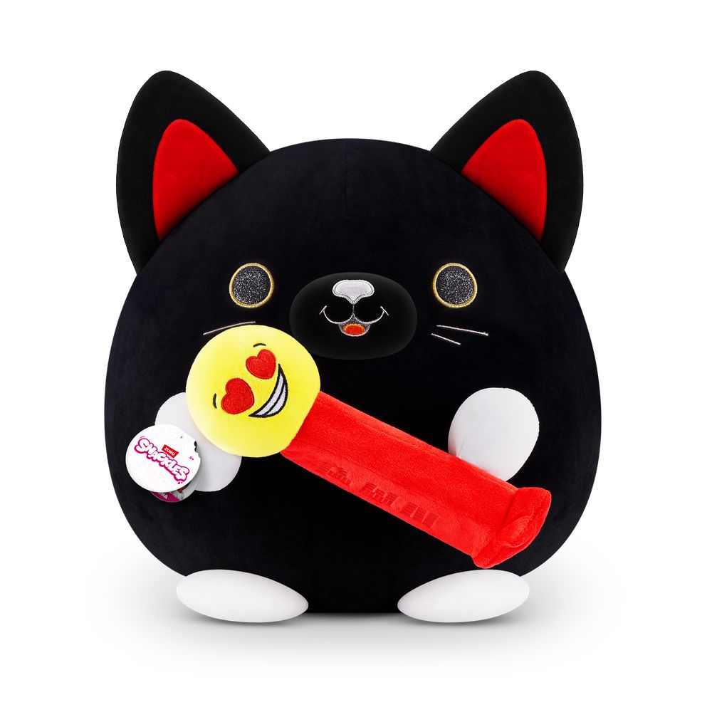 Zuru Snackles Series 1 Luna The Black Cat & Pez Medium 13-Inch Plush Toy