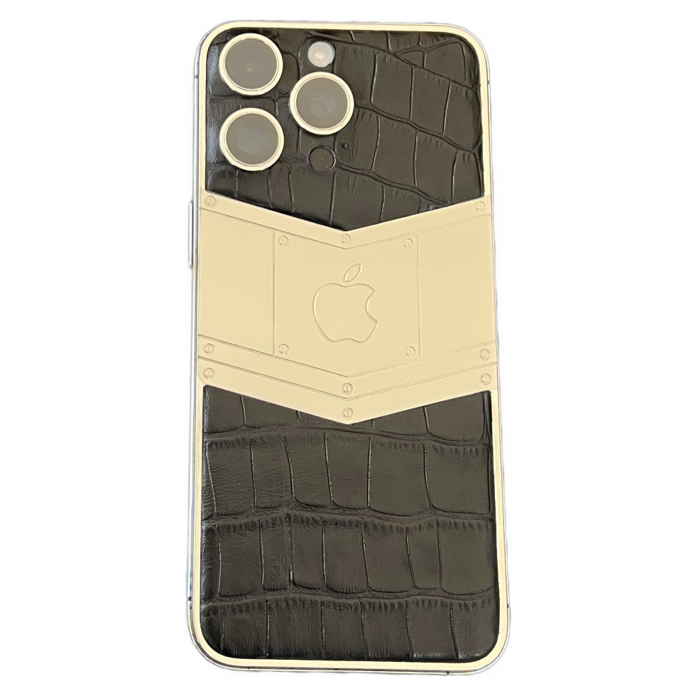Mansa Custom iPhone 15 Pro Max 256 GB Platinum & Carbon Fibre Caviar