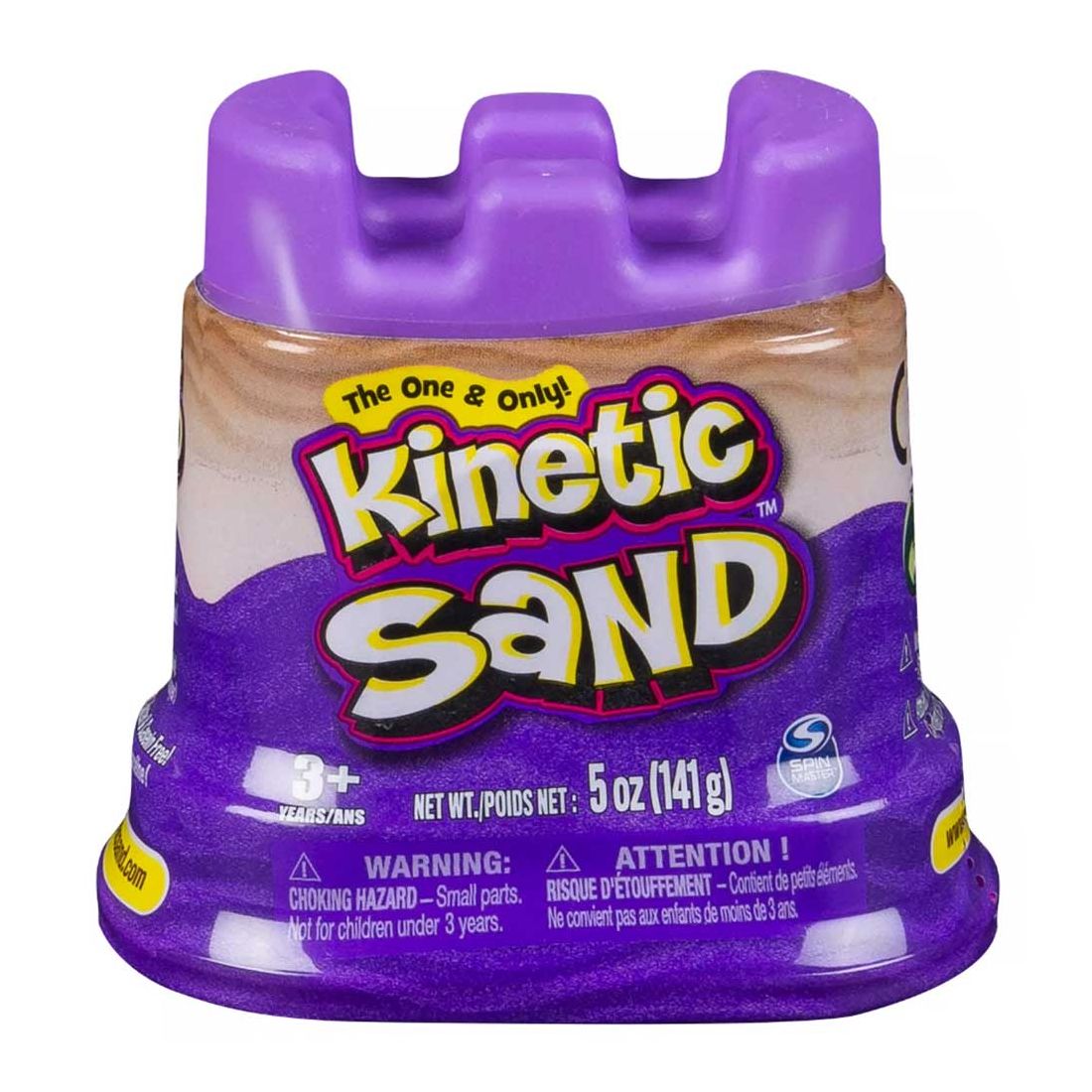 Kinetic Sand Castle Single Container 4.5oz Purple (Assortment - Includes 1)