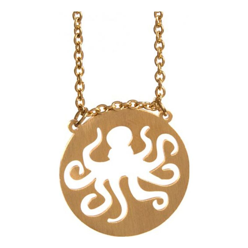 Jaeci Octopus Necklace Gold