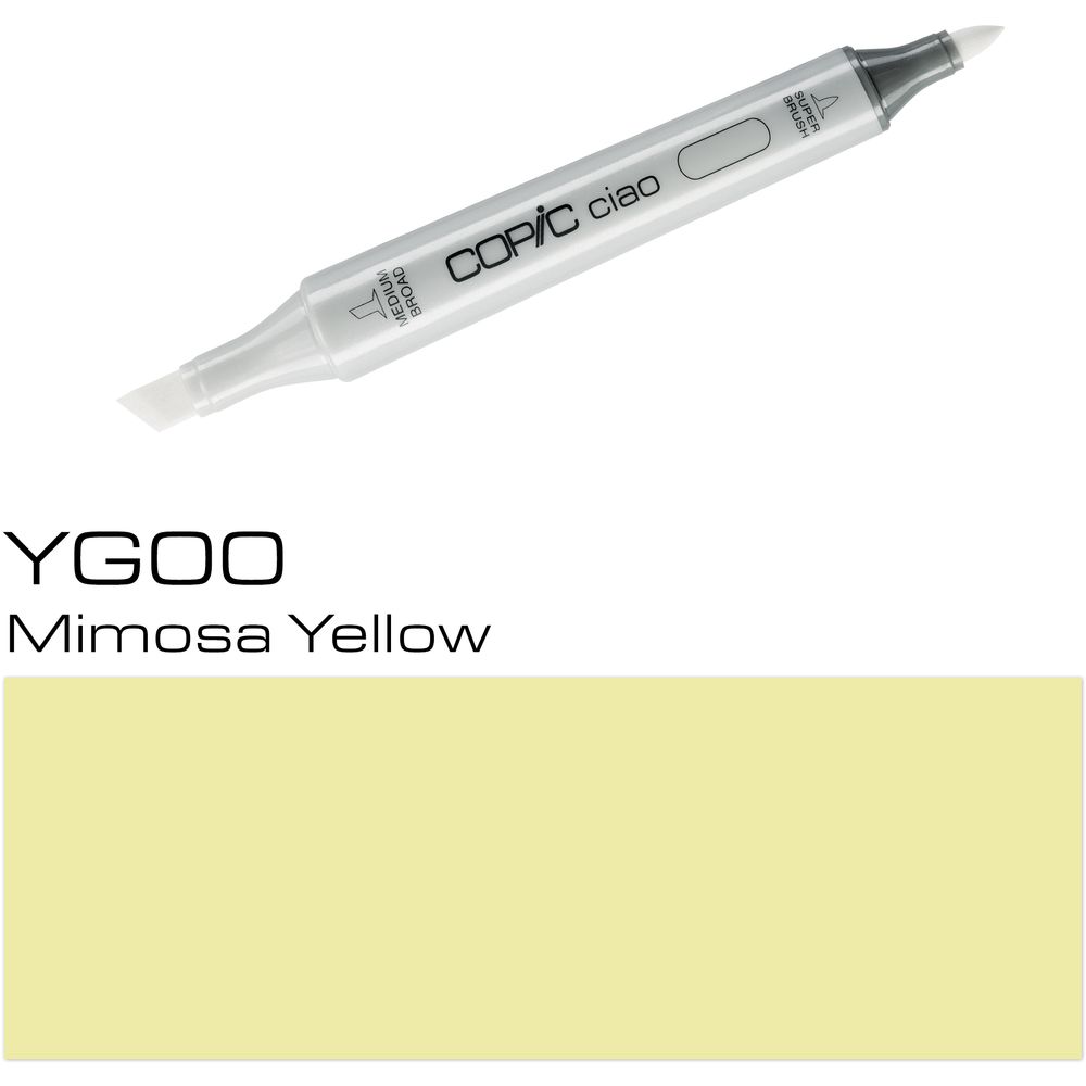 قلم ماركر كوبيك تشاو  Yg00 - أصفر ميموزا