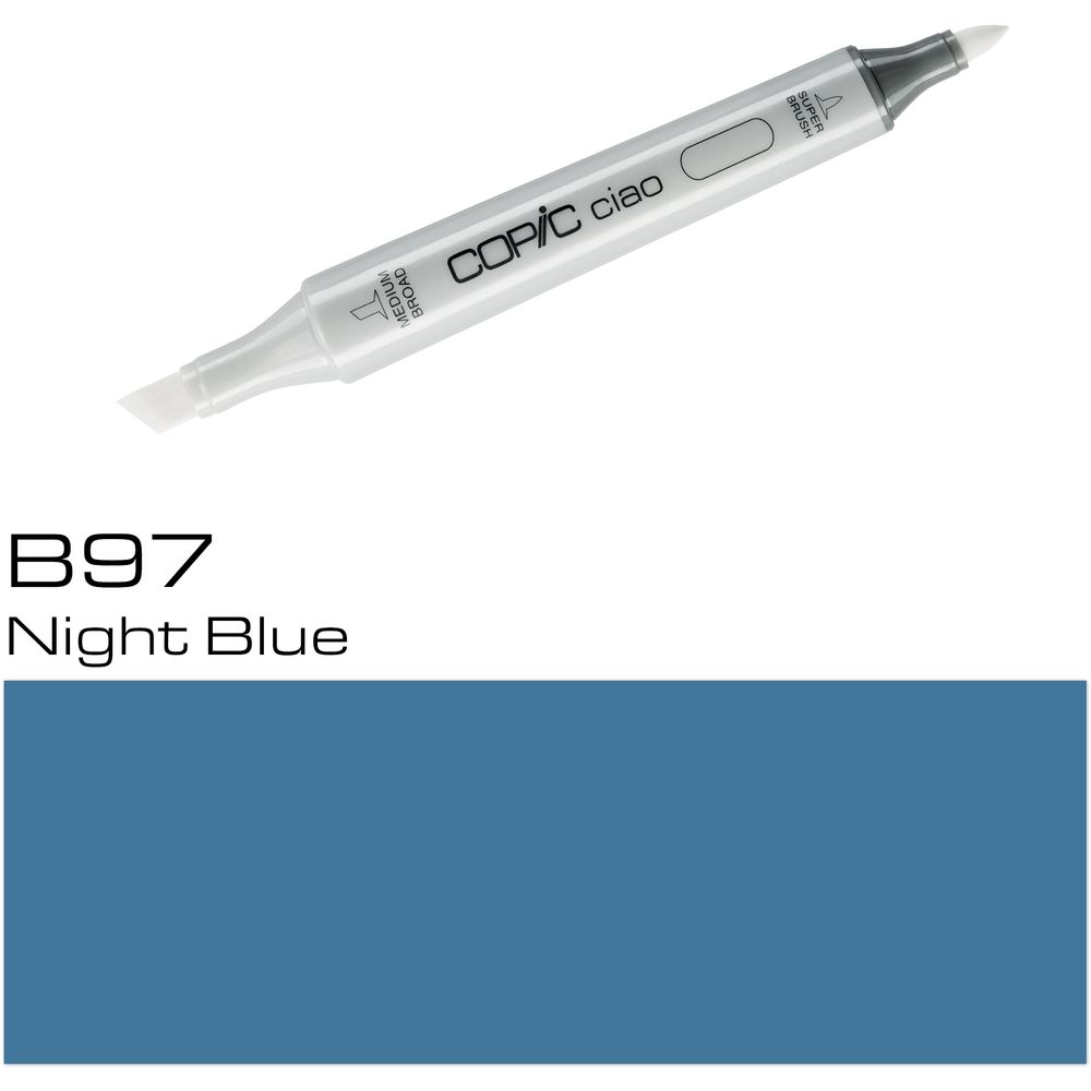 قلم ماركر كوبيك تشاو  B97 - أزرق ليلي