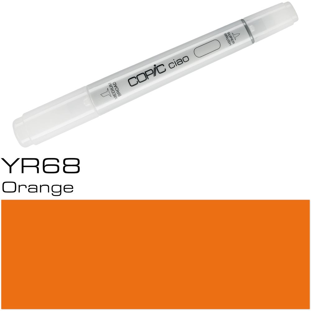 قلم ماركر كوبيك تشاو  Yr68 - برتقالي