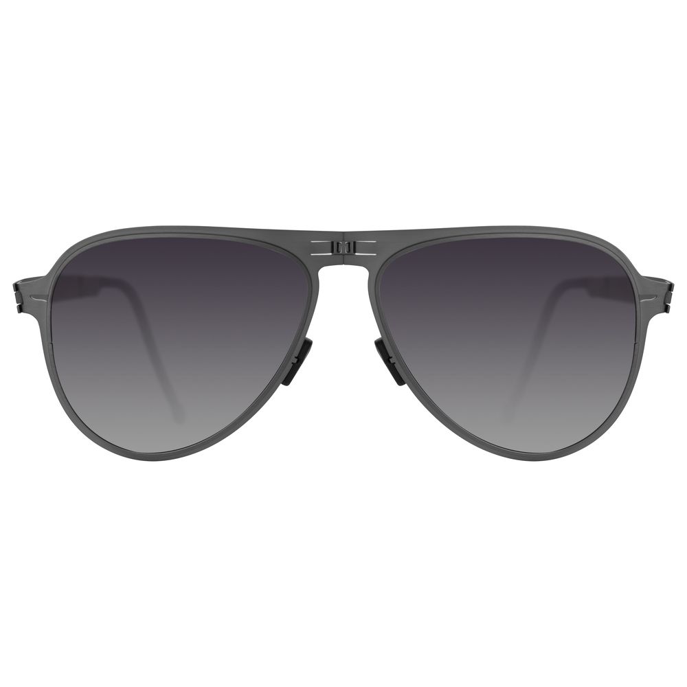 Roav Atlas Stainless Steel Folding Polarized Sunglasses (Gunmetal Frame/Grey Gradient Lens)