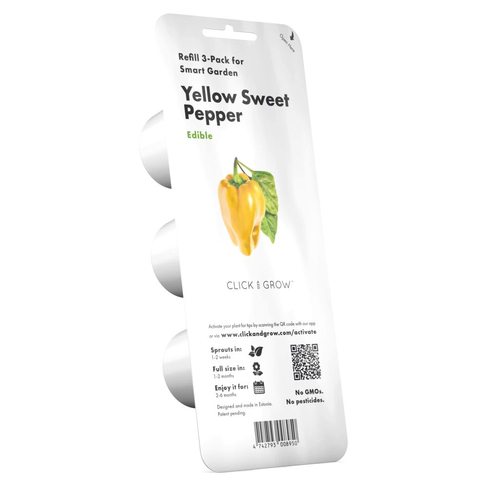 Click & Grow Yellow Sweet Pepper Refill 3 Pack