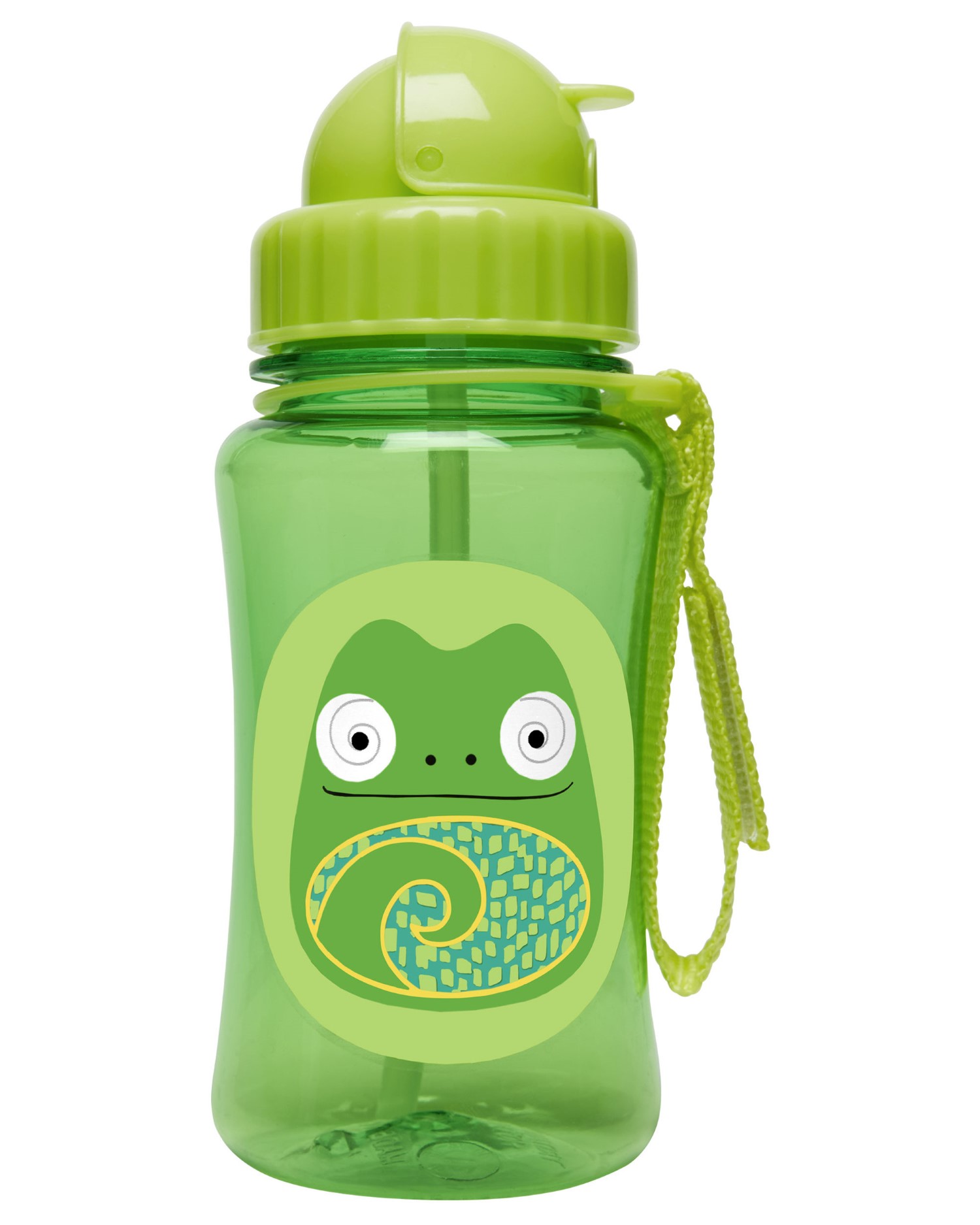 Skip Hop Zoo Straw Kids Water Bottle Chameleon 350ml
