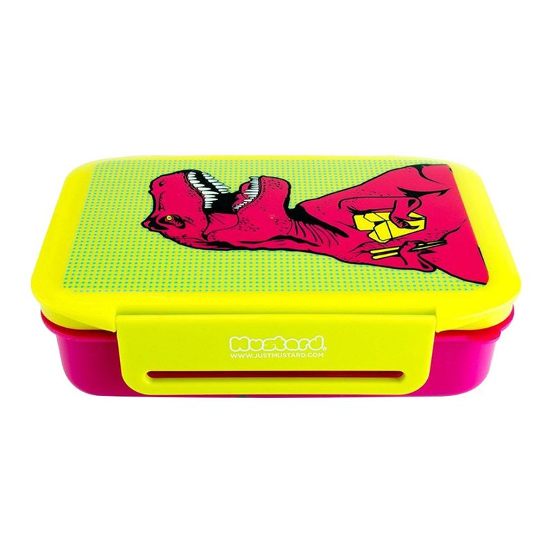 Mustard T-Rex Lunch Box