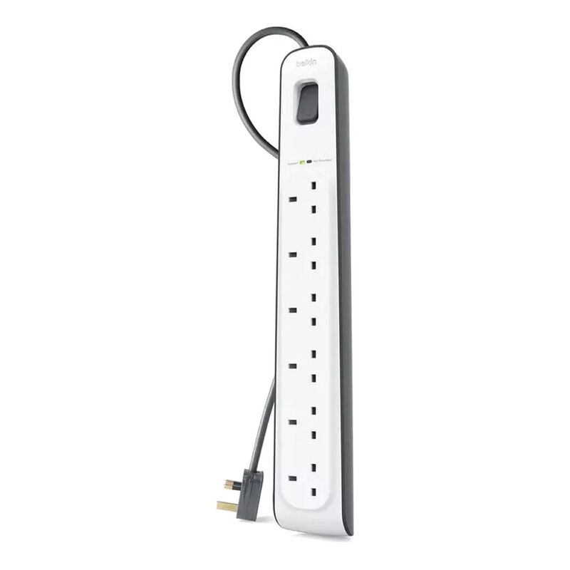 Belkin 6 Way Surge Protection Strip 2M