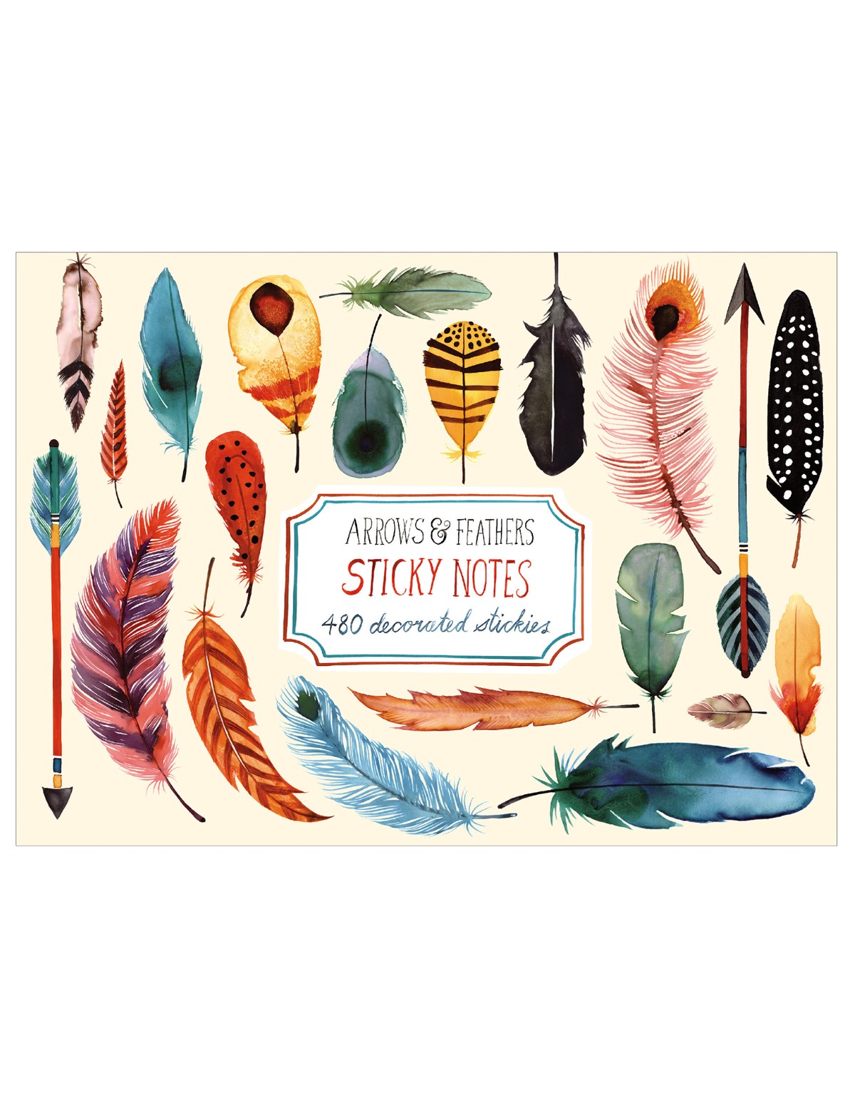 Galison Arrows & Feathers Sticky Notes